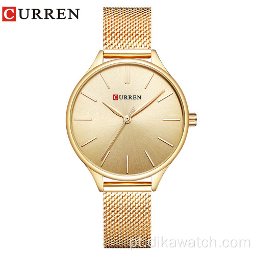 Curren 9024 Alta Qualidade Novo Design Senhoras Presente Elegante Relógio Relógio Mulher Moda Quartzo Feminino Relógios De Pulso Relogio Feminino